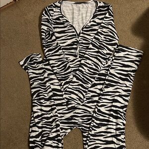 Zebra Print Women’s One Piece